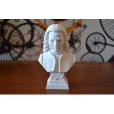 Busto Johann Sebastian Bach Po Marmore 11cm Made In Italy