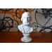 Escultura Busto Poeta Grego Omero Po Marmore 15cm Made Italy