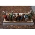 Escultura Ultima Santa Ceia Po Marmore 25x9cm Made In Italy